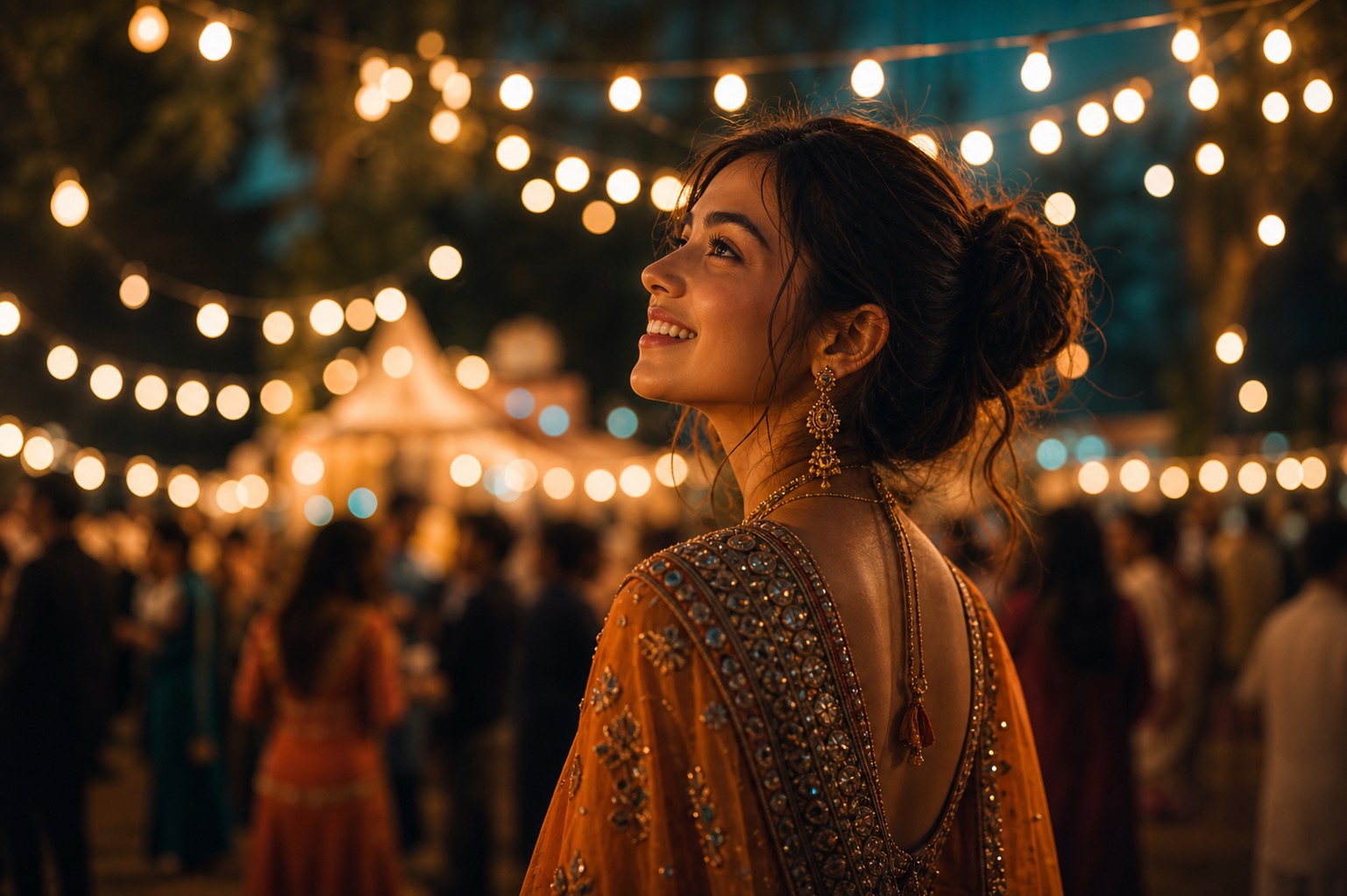 Festival night visual prompt example