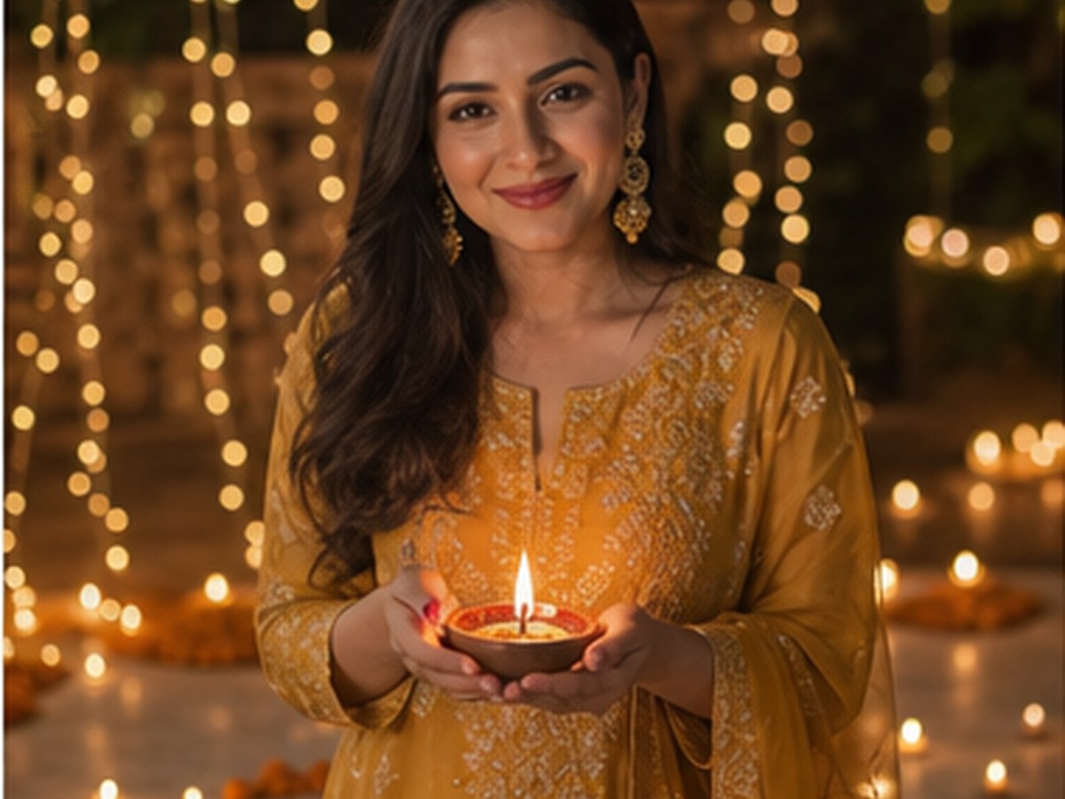 Diwali Glow Portrait visual reference