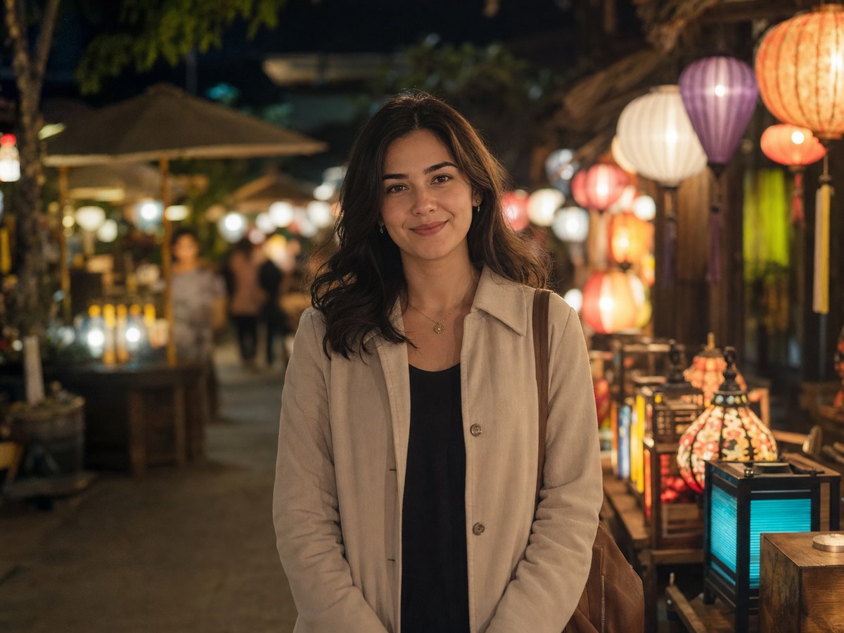 Lantern Market Portrait visual reference