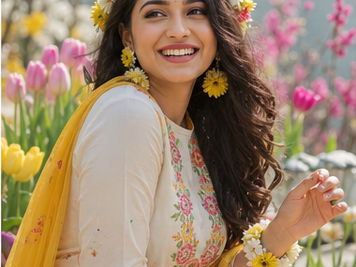 Holi AI Photo Editing Prompts for Color Festival Portraits style direction